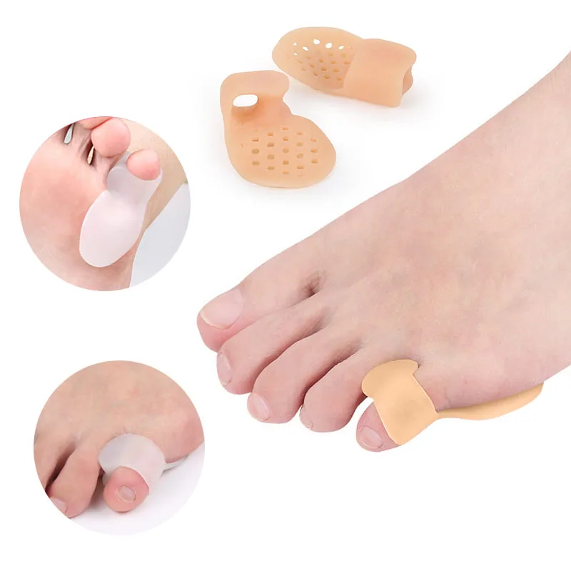 

1/2Pair Silicone Toe Separator Thumb Toe Correction Pad Hallux Valgus Orthopedic Bunion Corrector Guard Toe Protector Cover
