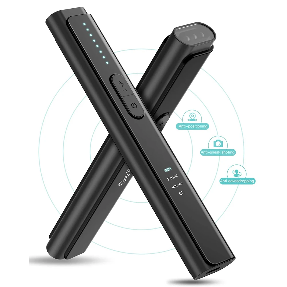 Беспроводной скрытый детектор камеры с 5 профессиональными режимами и 6 уровнями чувствительности, портативное антишпионское устройство для путешествий, офиса