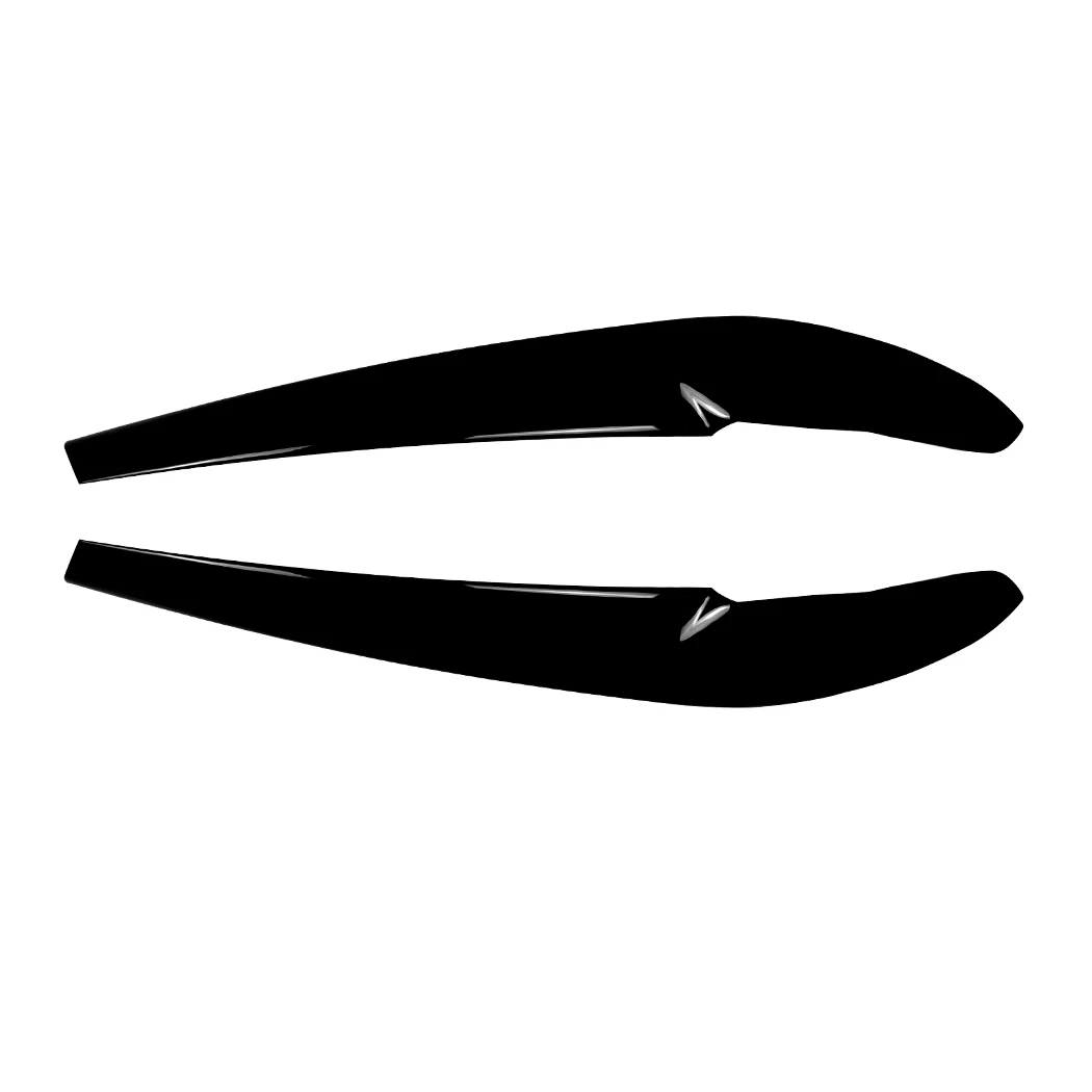Фото Глянцевые черные накладки на фары (реснички) для BMW X3 F25 2011-2013: Комплект для модификации и тюнинга фар автомобиля №2