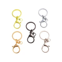 5pcslot key chain key ring keychain bronze rhodium gold 30mm long round split keyrings keychain jewelry making wholesale diy