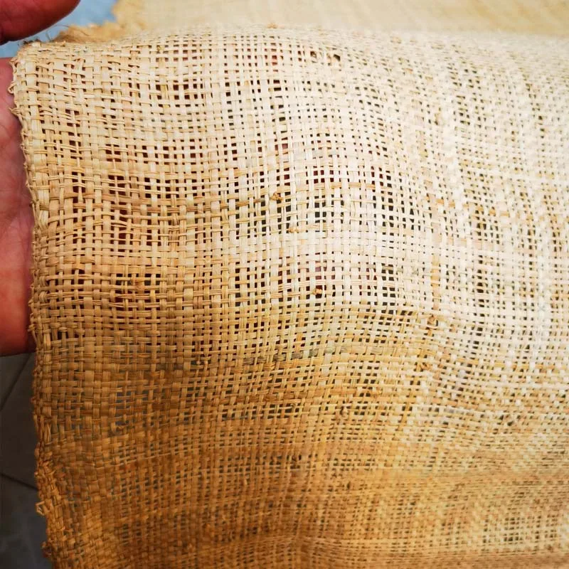 Тонкий натуральный коврик из рафии плетеный соломенный материал ротанга ручной