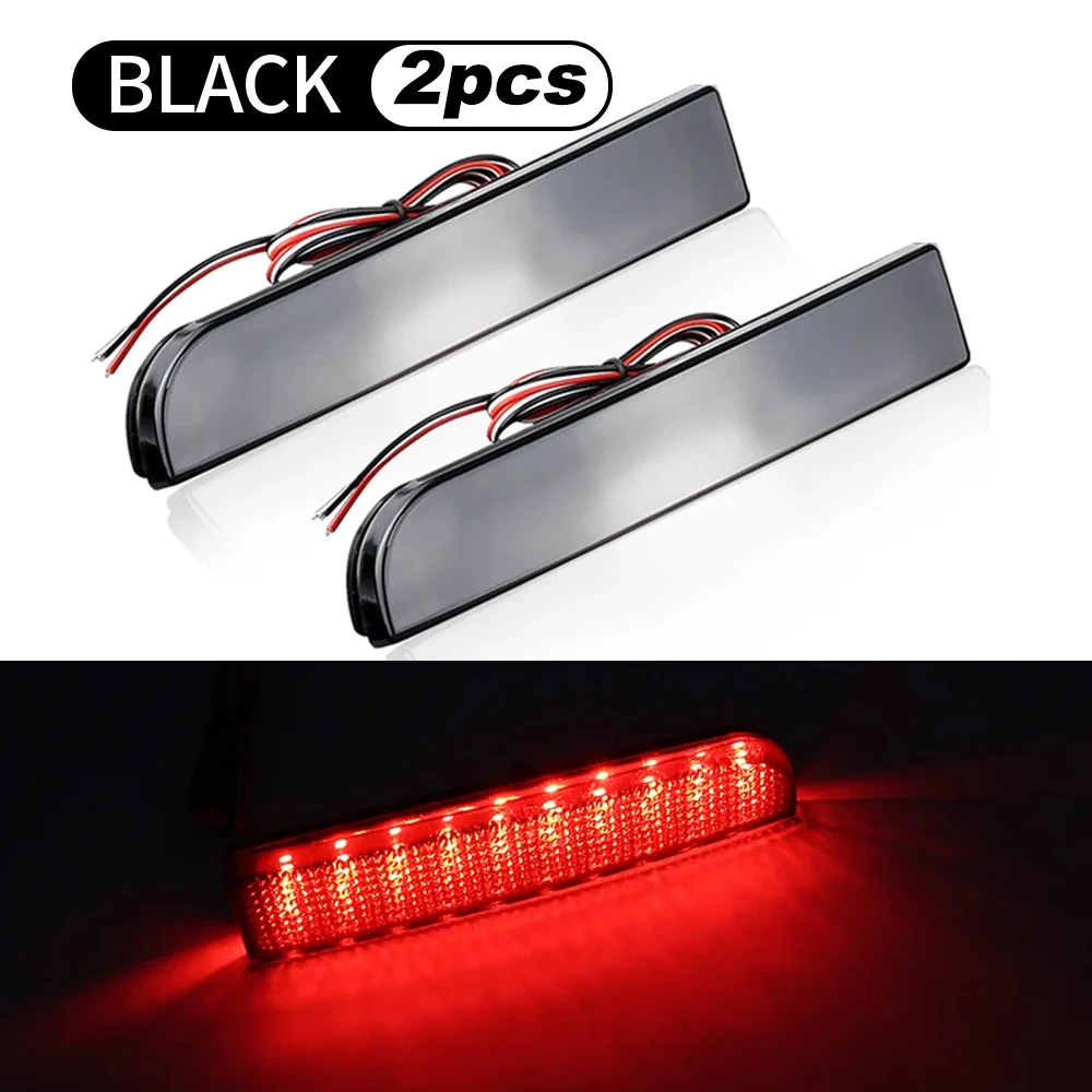 

2x отражатель заднего бампера стоп-сигнал для Mitsubishi Lancer 2008-2011 2012 2013 2014 EVO Evolution Outlander Sport светодиодный задний фонарь