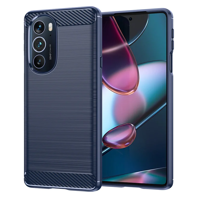 For Moto Edge X30 Case Cover For Moto G71 G51 Edge X30 S30 20 Shockproof Carbon Fiber Cover For Motorola Moto Edge X30 Fundas