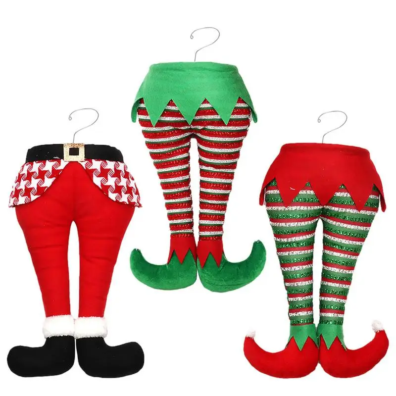 

53 см украшения для рождественской елки «вор», подвесная мельница, рождественские набивные ножки эльфа, забавный подарок для детей, рождеств...