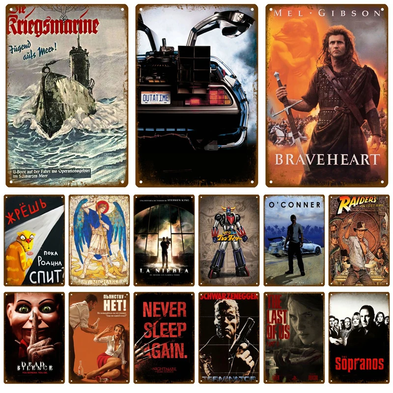 Кинофильм, жестяной знак, винтажный металлический знак для кинотеатра, плакат на стену, декор для паба, бара, мужская пещера, Клубное украшение, художественное искусство, Подарочная тарелка в эстетике Кинофильм, жестяной знак, винтажный металлический знак для кинотеатра, плакат на стену, декор для паба, бара, мужская пещера, Клубное украшение, художественное искусство, Подарочная тарелка в эстетике