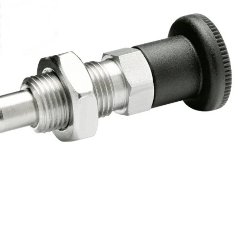 

Stainless steel spring loaded indexing retractable plunger