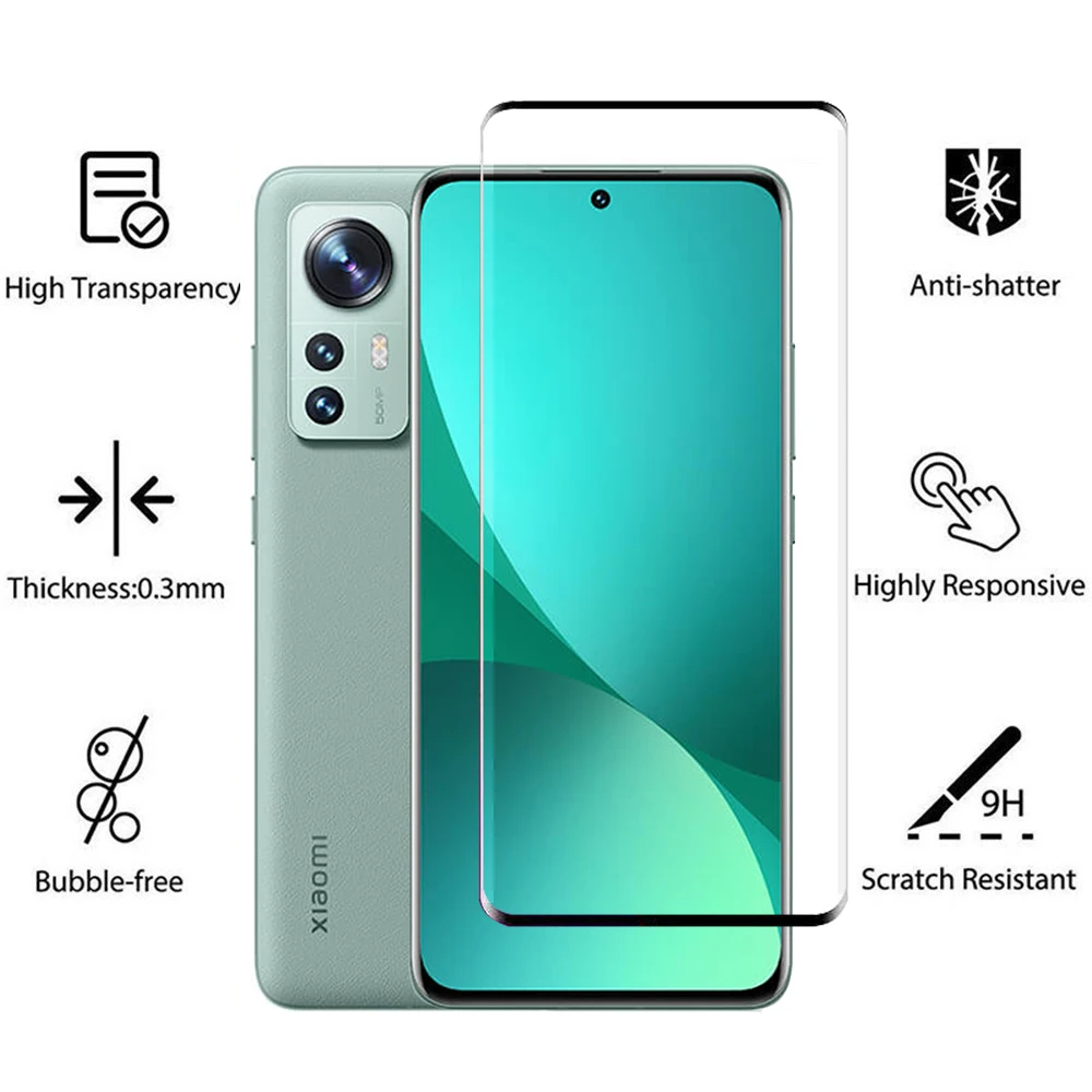 4in1 Protective Glass For Xiaomi mi 12 Pro 12X Screen Protector Camera Lens Tempered glass on |