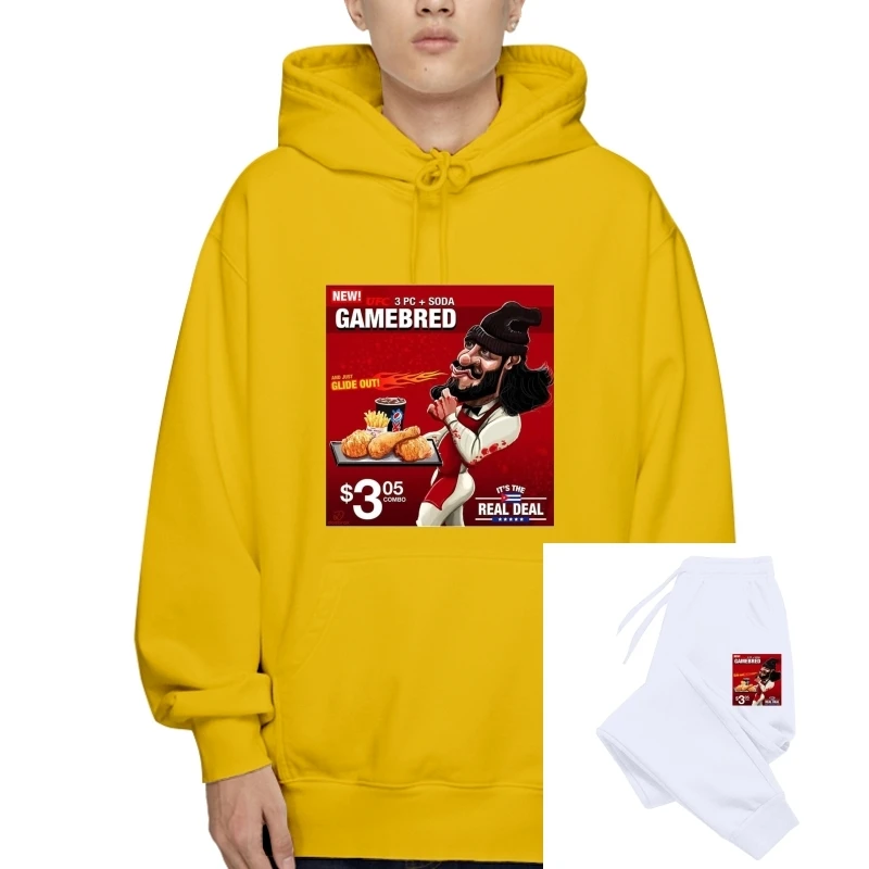 

Jorge Masvidal 3 Piece And A Soda Gamebred Outerwears Sweatshirt Men'S Outerwears Autumn S - 3Xl Harajuku Outerwears