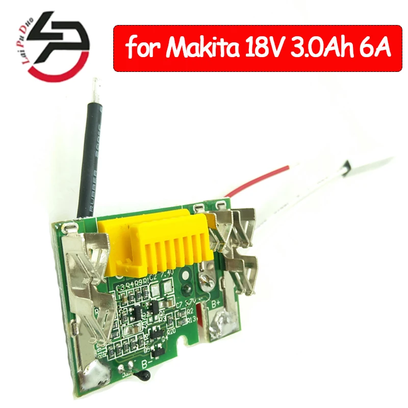 Печатная плата для Makita 18V BL1830 BL1845 BL1860 BL1815 LXT400 3.0Ah 6A, защитная микросхема для зарядки литиевой батареи