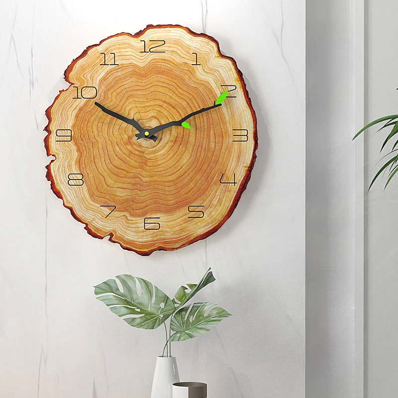 

12 Inch Vintage Wooden Wall Clock Modern Design Vintage Rustic Clock Home Office Cafe Decoration Art Large Wall Watch