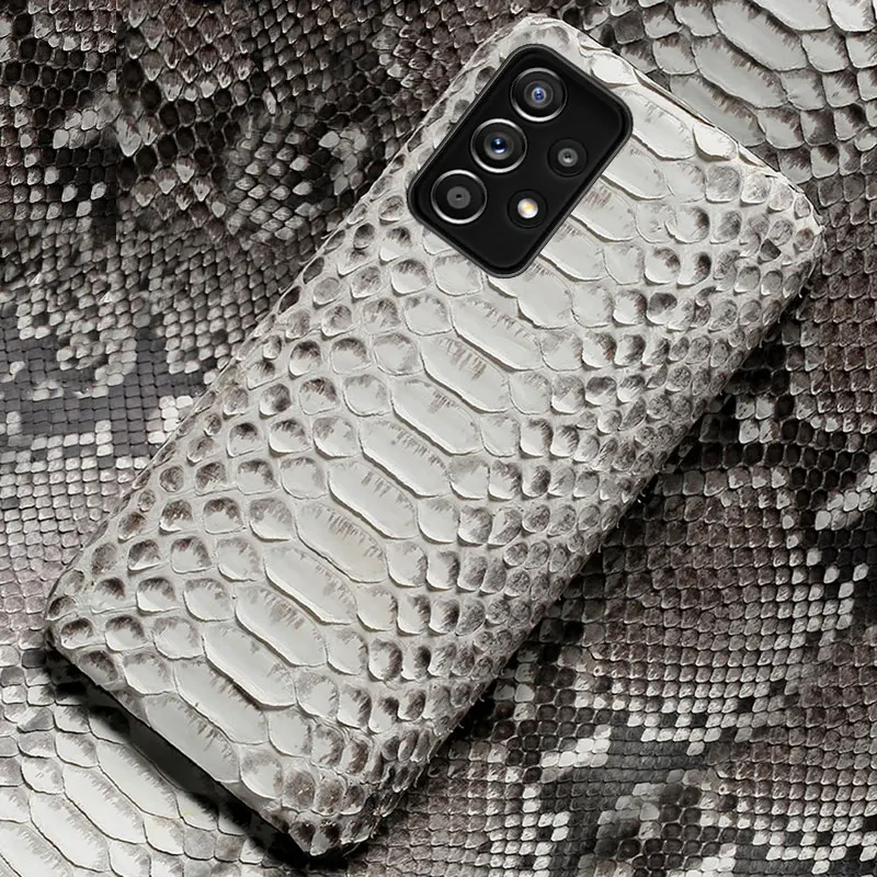 

Чехол из натуральной кожи питона для samsung a52 a72 A51 a71