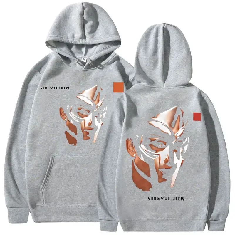 Худи мужское оверсайз в стиле хип-хоп с принтом