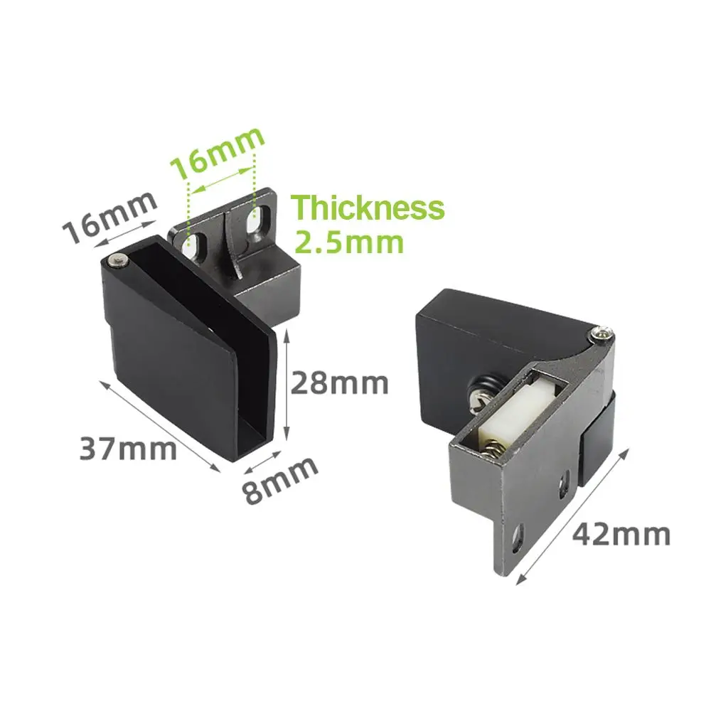 Стеклянные дверные петли из цинкового сплава самозакрывающиеся с боковым