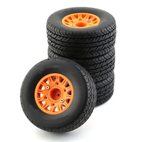 4pcs rc car hub wheel rim tires 12mm 14mm 17mm for 18 110 rc crawler car upgrade spare parts replacements parts accessories