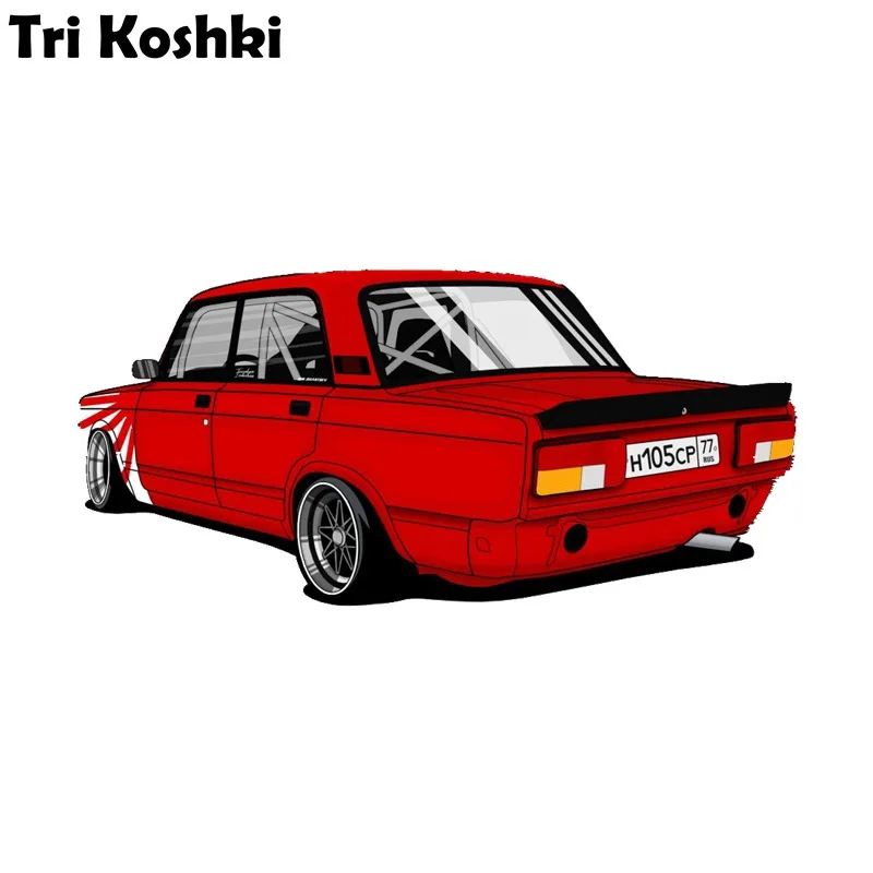 

Tri Koshki KCS468 классический ВАЗ 2105 2107 Автомобильная наклейка из ПВХ наклейки на автомобильный бампер ноутбук холодильник на стену ноутбука