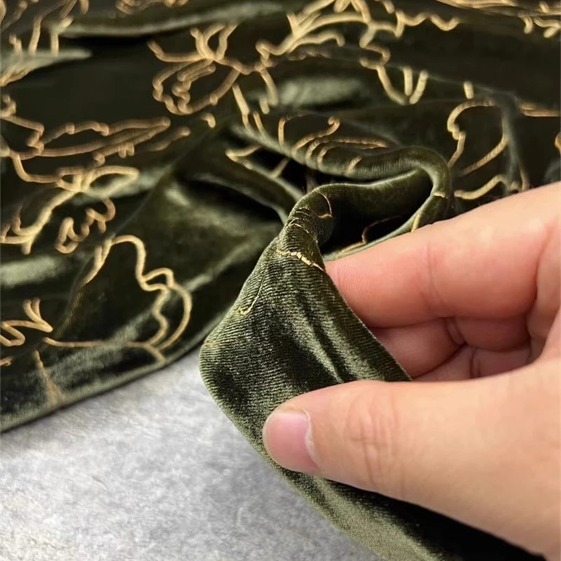 Модная Высококачественная классическая серия шелковая бархатная ткань с