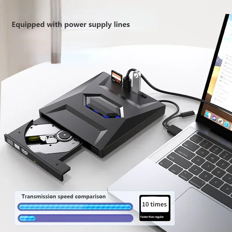 USB 3 0 Type C Внешний CD DVD RW Оптический привод Устройство записи Супер для ноутбука