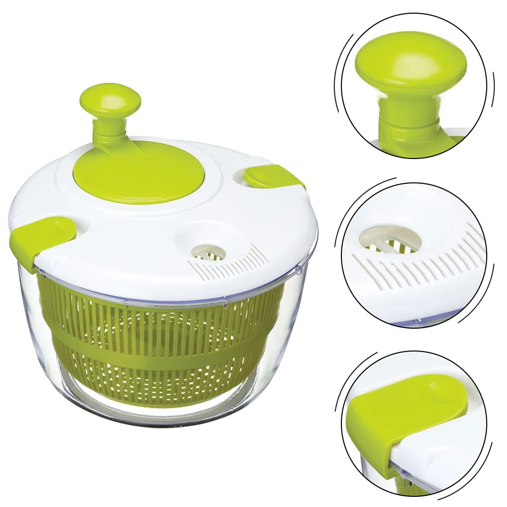 

Vegetables Salad Spinner Lettuce Leaf Dehydrator Greens Washer Dryer Drainer Crisper Strainer For Washing Drying Leafy