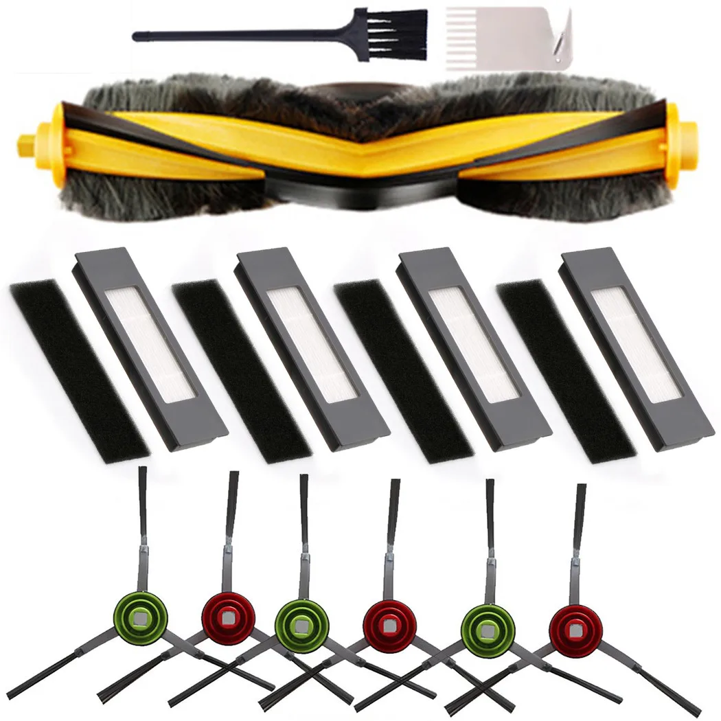 

1set Filter Main Side Brush Mop Dust Bag Cleaning Brush For Ecovacs Deebot OZMO 920 950 T5 T8 T9 Robot Vacuum Cleaner Accessorie