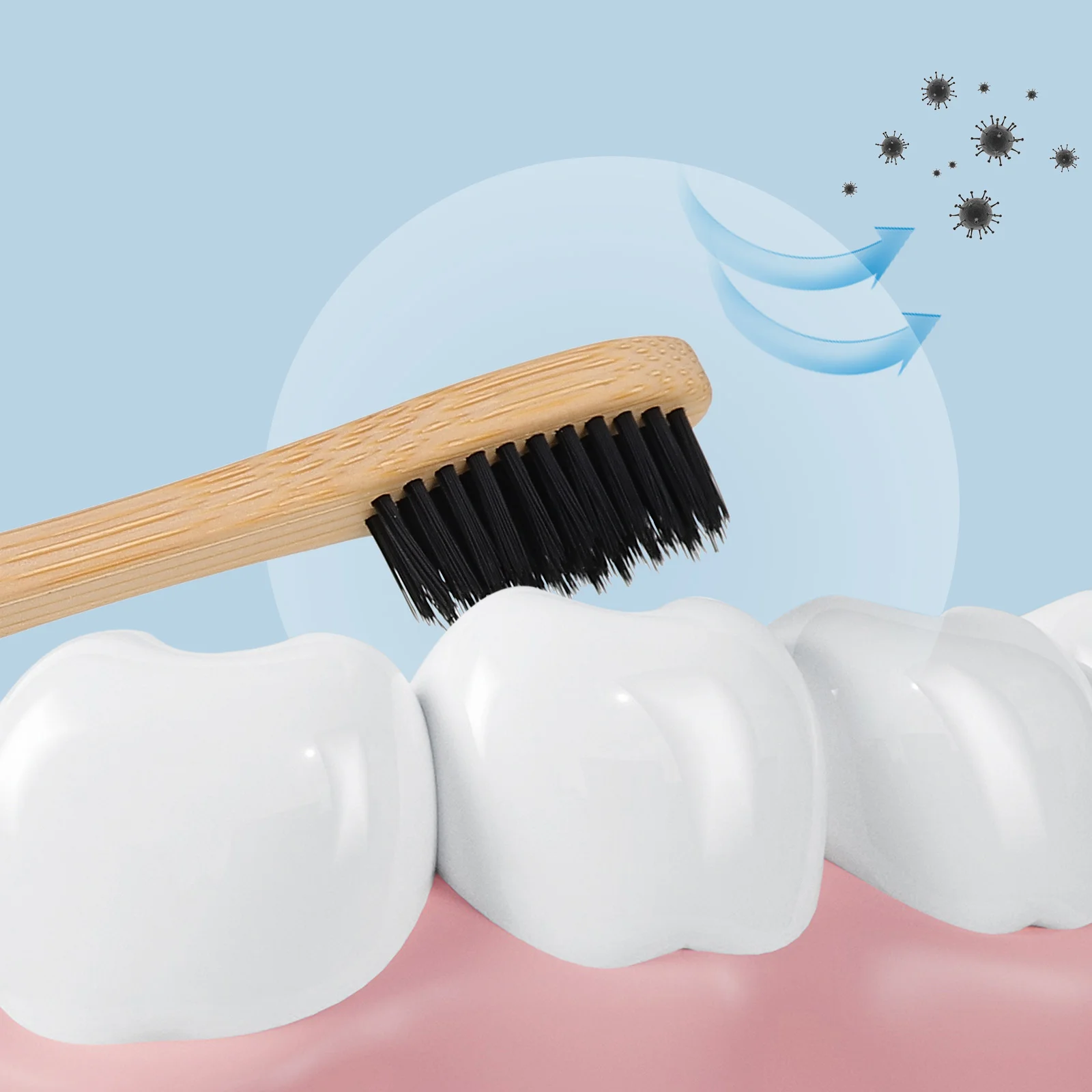 Рисунок 3 - одноразовые зубные щётки с деревянной