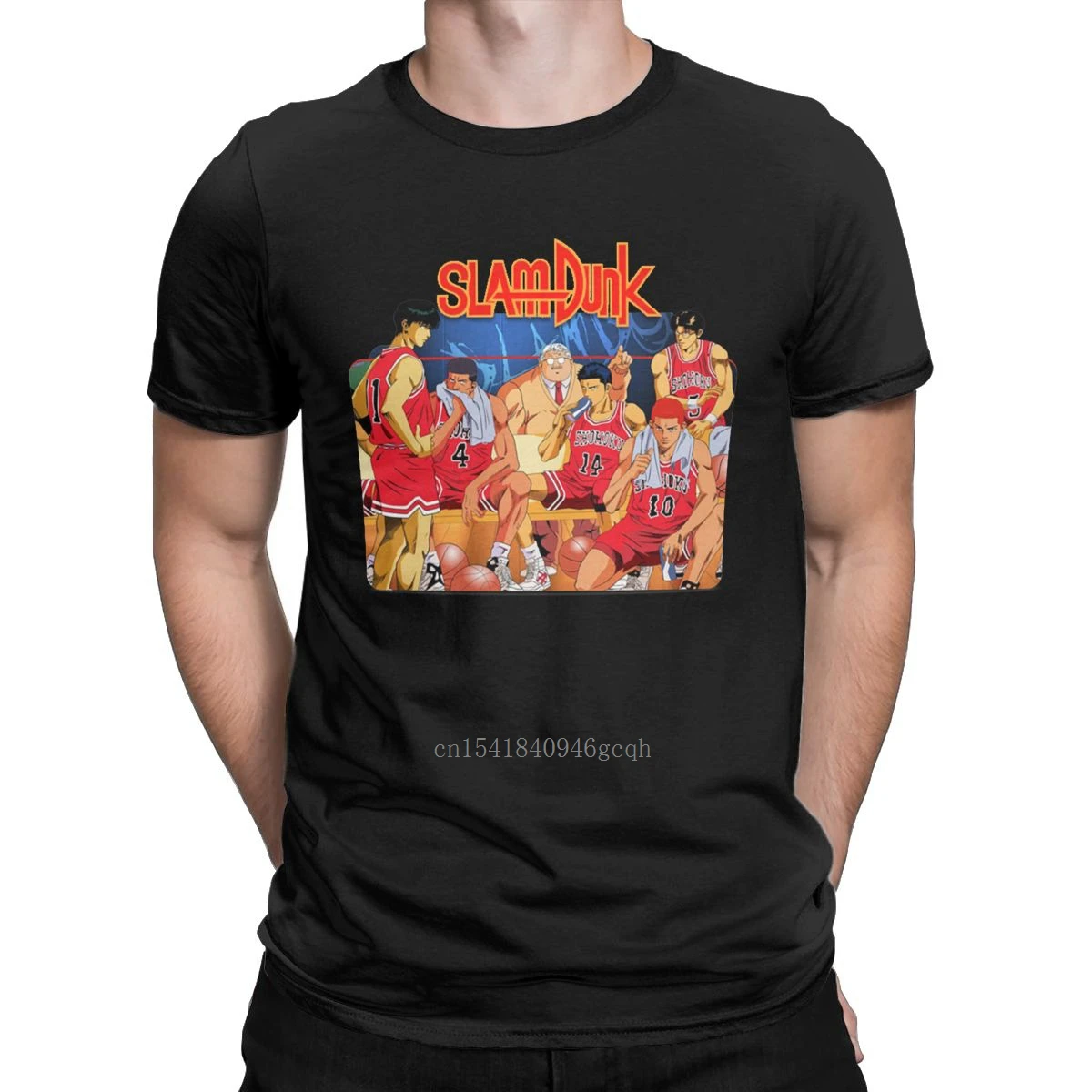 

Fashion Slam Dunk Basketball T-Shirts for Men 100% Cotton T Shirts Japanese Anime Short Sleeve Tee Shirt Birthday Gift Clothing