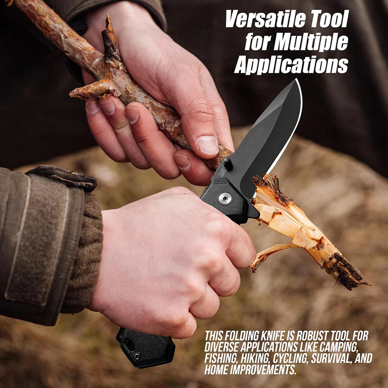 Складной нож из нержавеющей стали высокопрочный резной резец для кемпинга