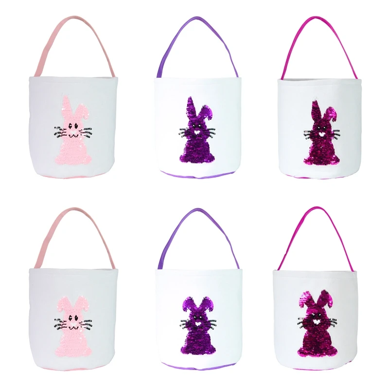 

Сумка-тоут в виде пасхального кролика с ручкой, портативная корзина для хранения конфет, печенья, закусок, органайзер, принадлежности