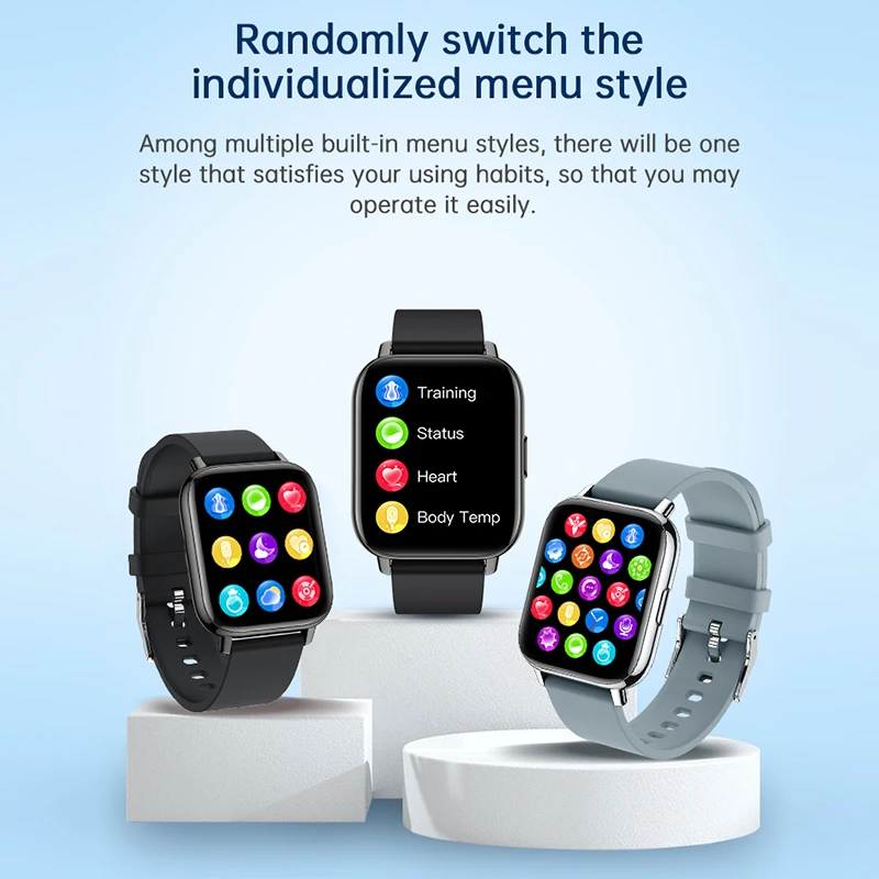 

P86 Waterproof Smart Watch Fitness Tracker Bluetooth Call Men Sport Tracker Women Smartwatch Gift For Apple Phone PK IWO 27