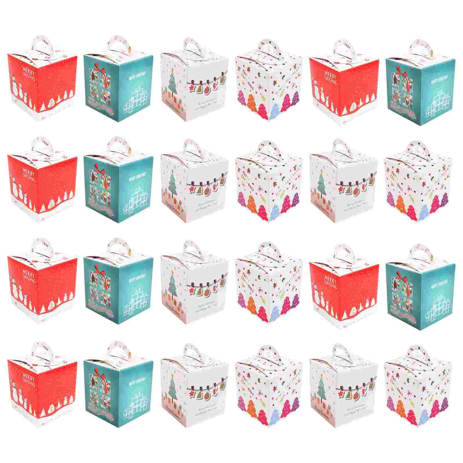 

Christmas Boxes Box Paper Holidaycandy Boxe Chocolate Goodie Treat Presents Party Cake Gift Favor Cupcake Bakery