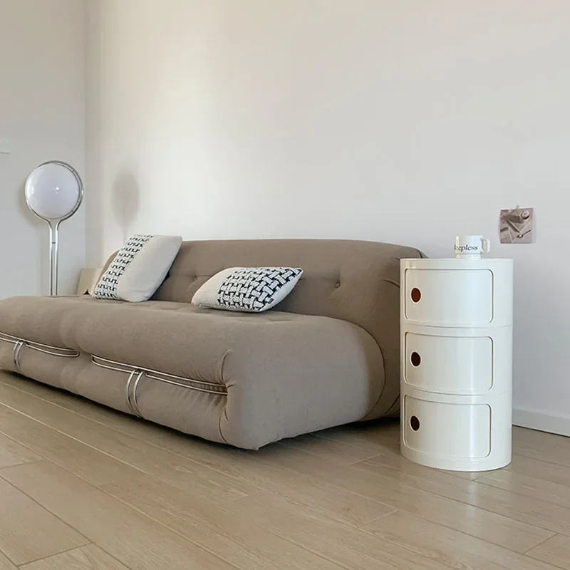 Кремовый ветер простой ночной столик для хранения Kawaii экономия места