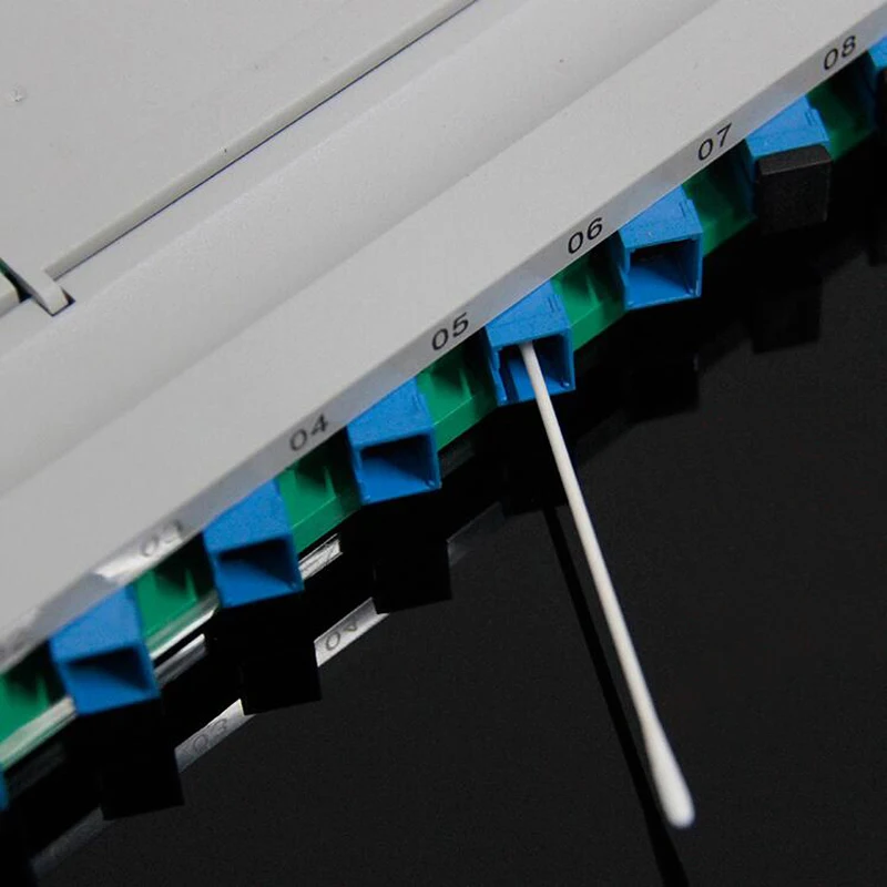 25PCS/bag SANYO HU3Y-340 Fiber Optic cleaner Cotton swab 2.5MM fiber connector cleaner Sticks SC FC LC ST MU cleaning rod