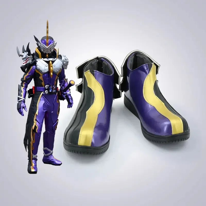 Фото 2025 11 Обувь Kamen Rider Calibur в маске, ботинки для косплея из фильма и аниме на Хэллоуин №2