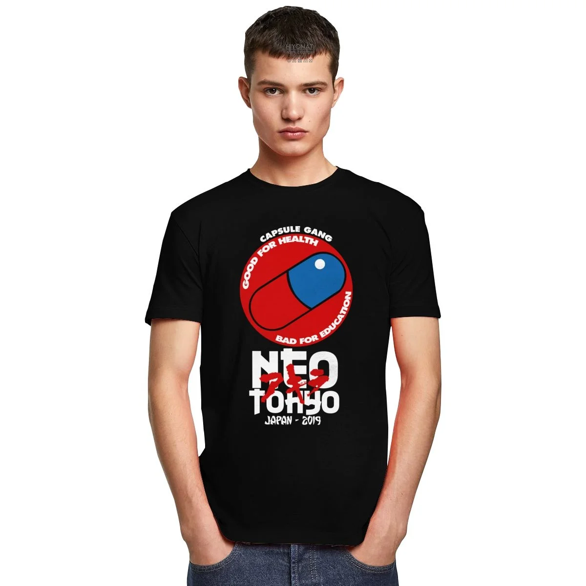 Футболка мужская с коротким рукавом и круглым вырезом |