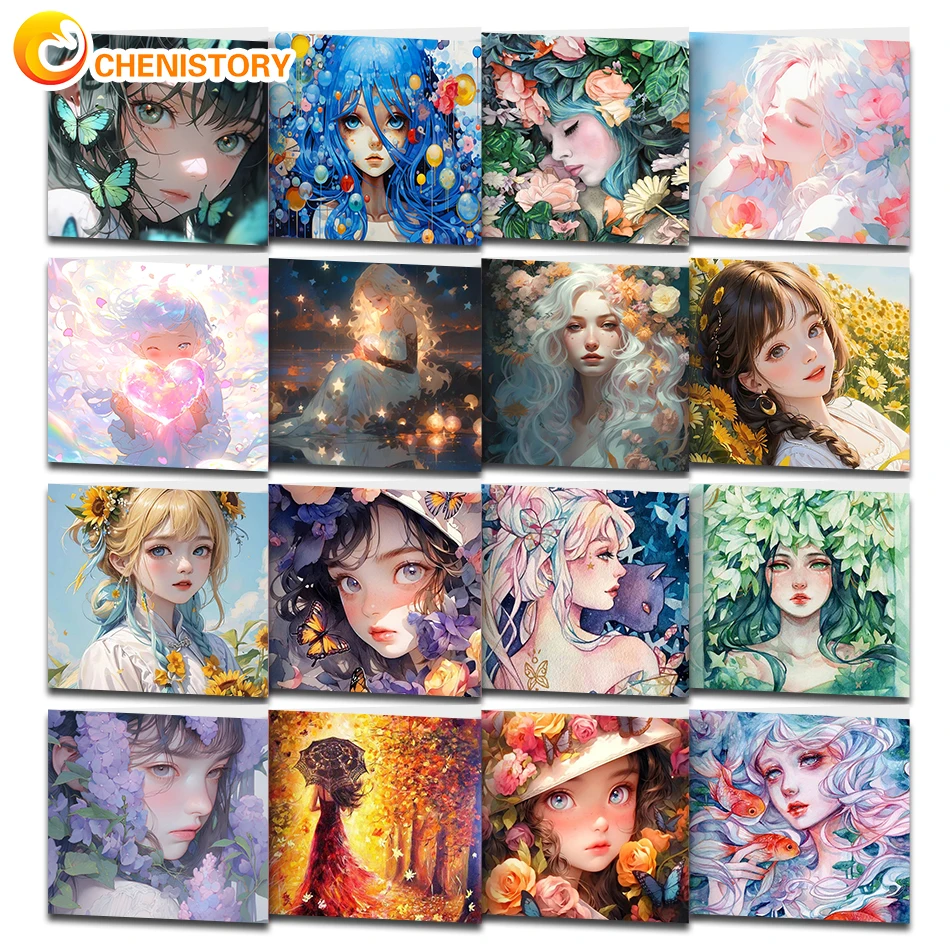 Набор для рисования по номерам на холсте Девушка