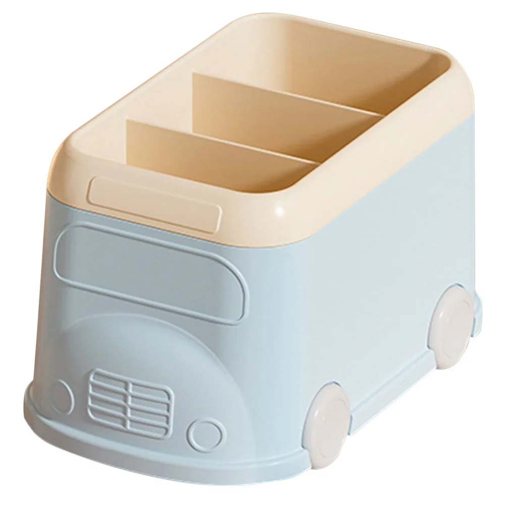 

Stationery Storage Box Metal Desk Organizer Holders Penholder Bathroom Container Desktop Organizers Child