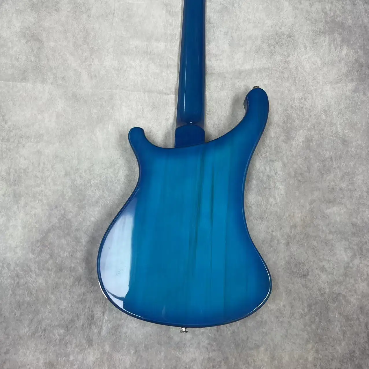 Электрический бас Rickenback 4-струнный Встроенный электрический прозрачный голубой