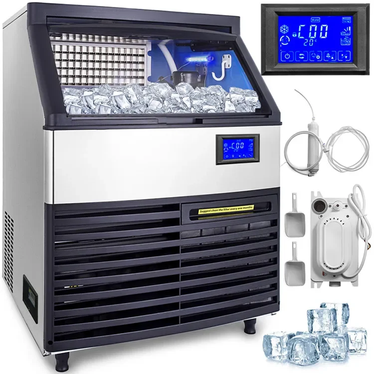 Коммерческий льдогенератор 335 Вт машина для изготовления кубиков льда из