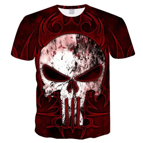 

T-Shirt New Casual Skull Poker Printed Men Short Sleeve Tee Shirt Homme Black Design Tee Tops Male Summer Tops 3d t shirt