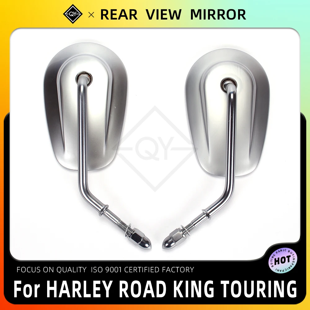 

PKQ мотоциклетные зеркала 8 мм для Harley Road King Touring XL 883 SPORTSTER Road King Fatboy Softail Dyna Bobber Chopper Street