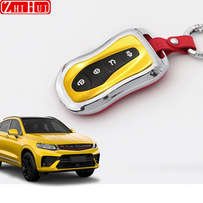 Чехол для ключей Geely Tugella Xingyue FY11 2020 2021 2022 из цинкового сплава защитный чехол