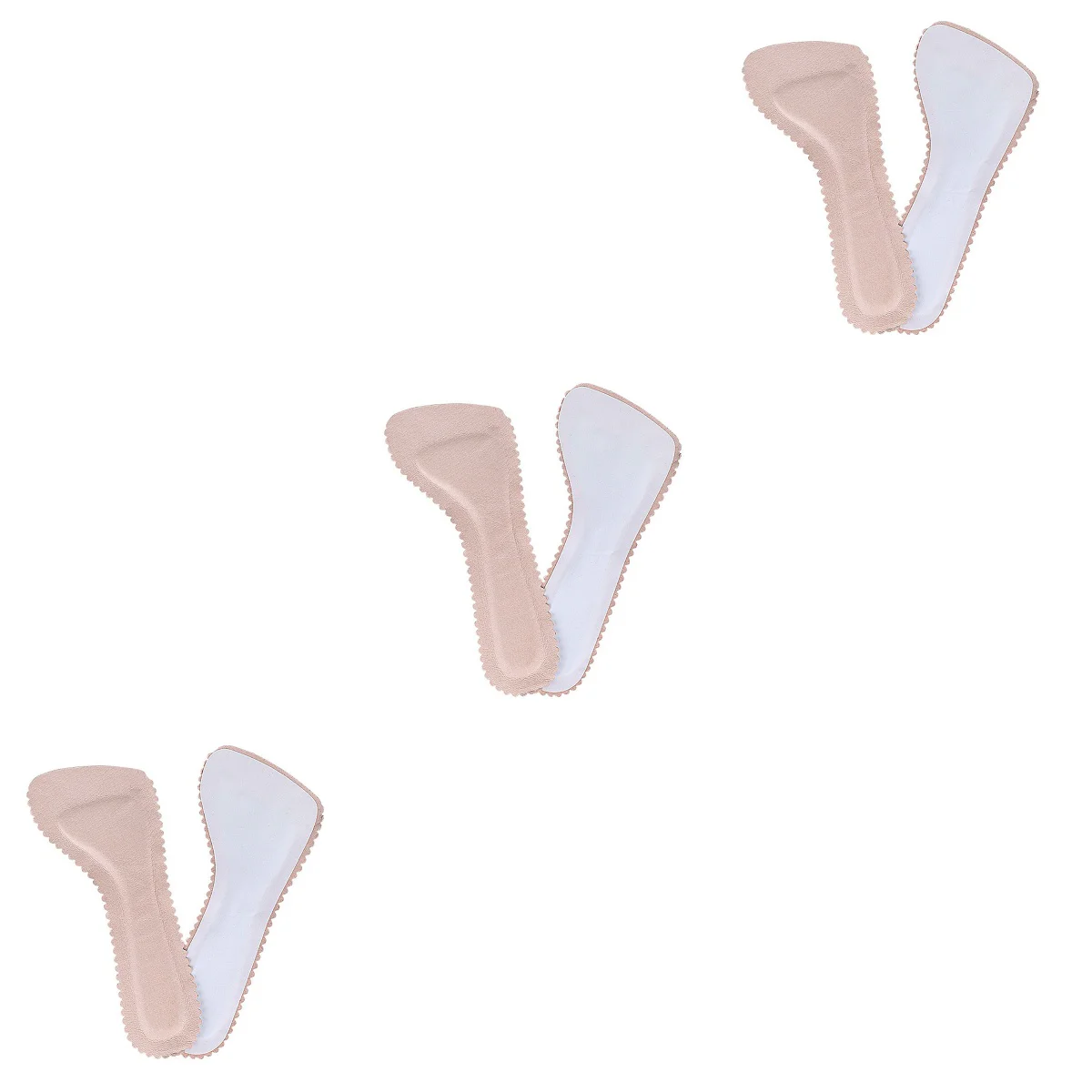 

Впитывающие стельки, 3 пары, противоскользящие подушки для обуви, подкладки для женской обуви для летнего повседневного использования (розовый)