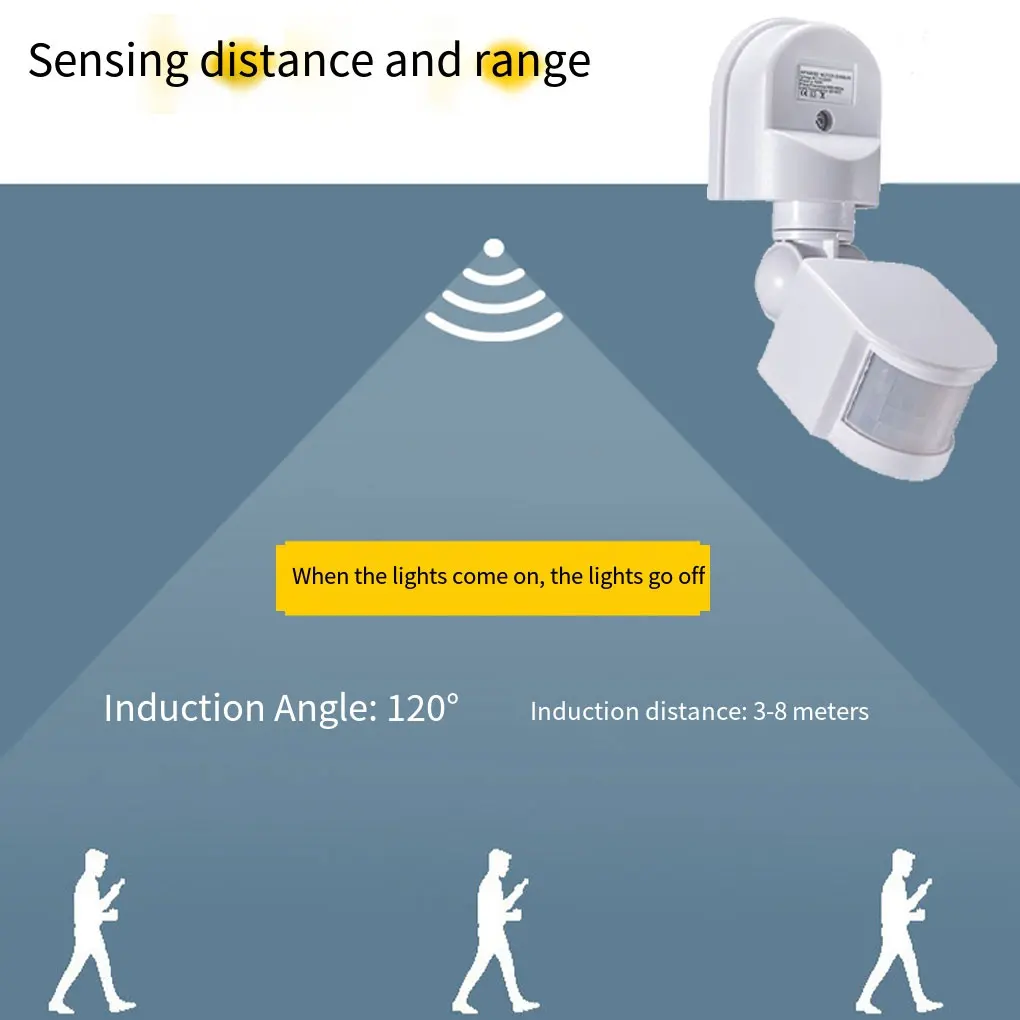 

ABS Smart Light Sensor Switch Wall-mounted Corridor Yard Lamp Switches