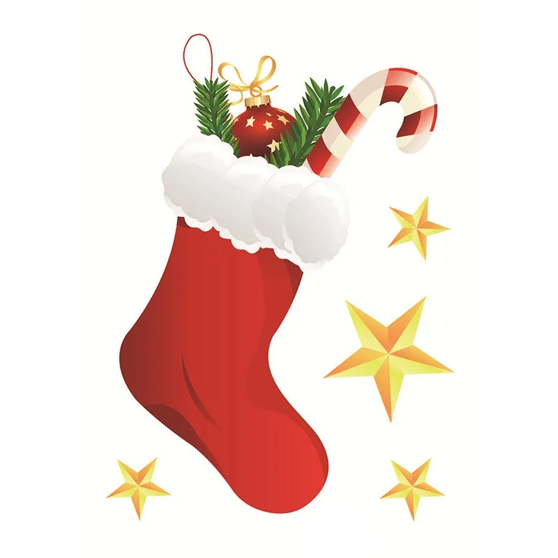 

Новогодние наклейки на окно ПВХ