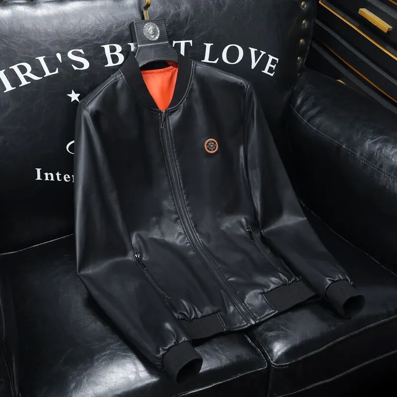 Модное брендовое кожаное пальто Pu Shuai верхняя одежда мужская весенне-осенняя