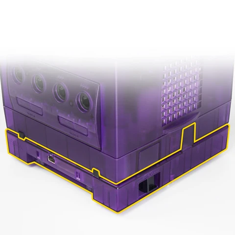 Сменный чехол Bitfunx для Gameboy Player Gamecube Shell GBA, игровой чехол для Nintendo Gamecube, детали консоли