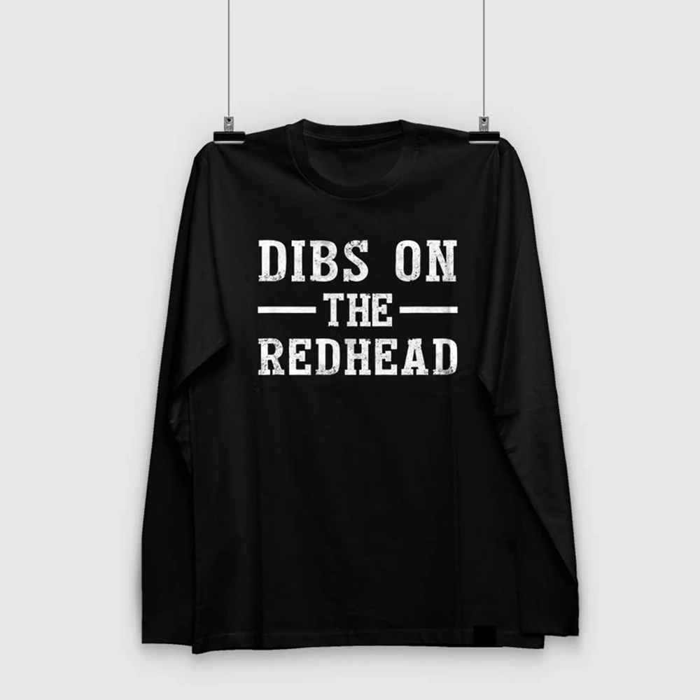 

COOLMIND 100% cotton o-neck DIBS ON THE REDHEAD unisex T shirt loose cotton men tshirt cool t-shirt men tee shirt