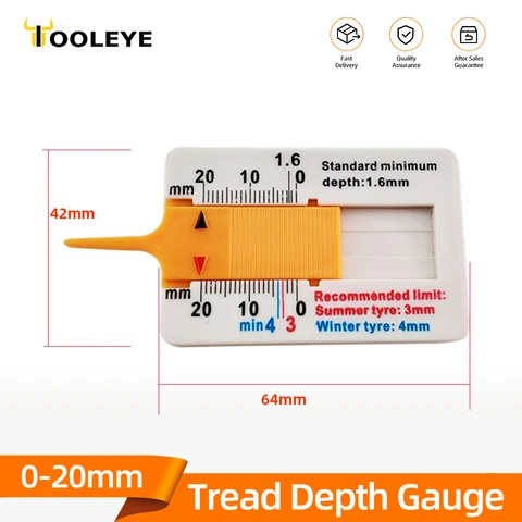 Измеритель глубины протектора Tooleye 0-20 мм