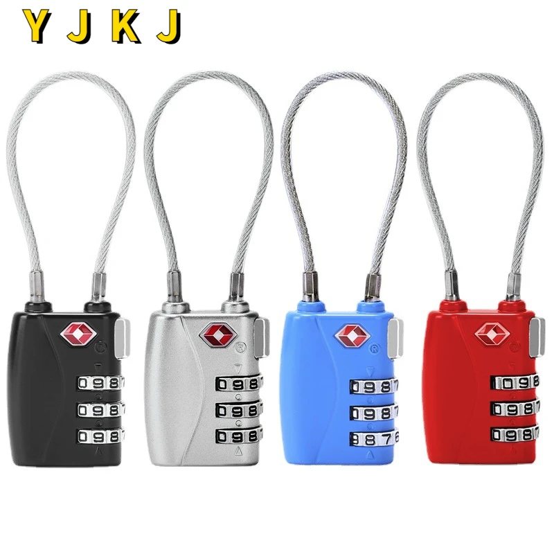 

TSA Customs Lock Small 3-digit Combination Lock Suitcase Backpack Zipper Combination Lock Padlock for Customs Inspection