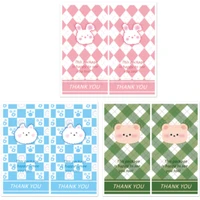50pcsbag this package is happy to see you too package sticker cute bear decorative baking sealing decals envelope gift