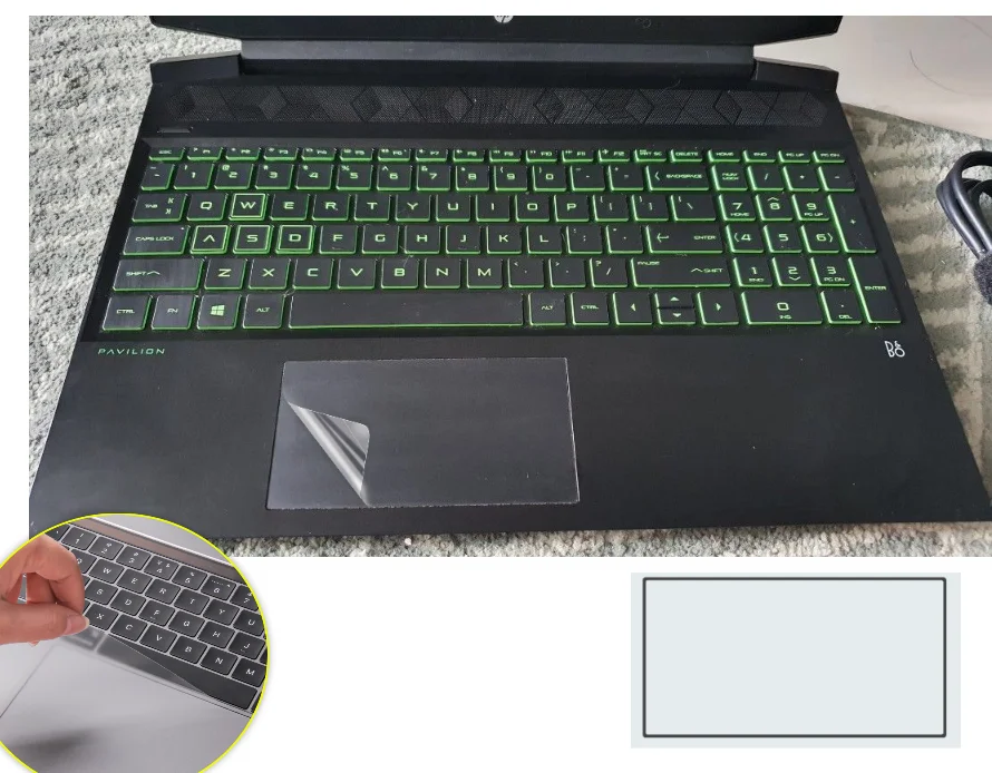 Матовая защитная пленка для тачпада наклейка сенсорная накладка HP Pavilion 15-dk1135tx